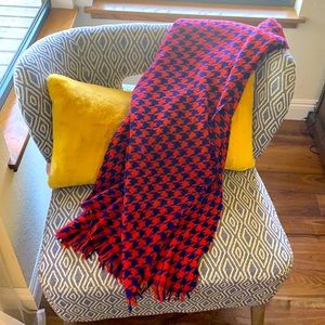 Large J Crew wool scarf, made in Italy